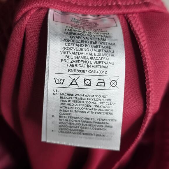 ADIDAS XS Pink Trio 21 W's Track Pants w Zip n drawstrings. AEROREADY Activewear - Picture 11 of 14